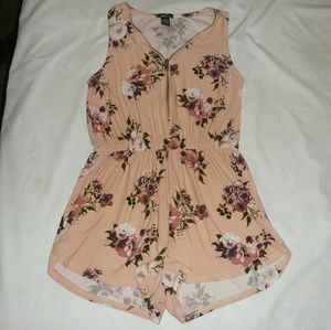 Peach floral romper Rue21